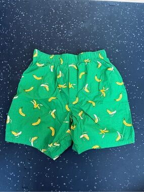 J.Crew Men Green Banana Print Shorts